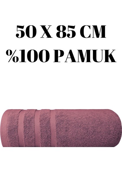 Lila El Yüz Havlusu Seti %100 Pamuk 50 x 85 cm