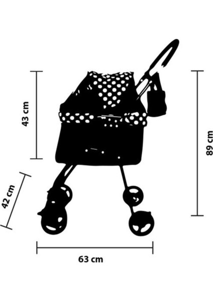 Kedi Köpek Taşıma Puseti Siyah 42X63X89CM, Dayanıklı ve Şık Taşıma Çantası fırsatları