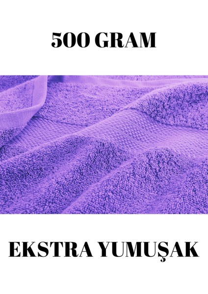 Mor Büyük Boy Banyo Duş Vücut Havlusu % 100 Pamuk Çizgi Desenli 90 x 150 cm 500 Gram Bir Adet Tekli fiyatları