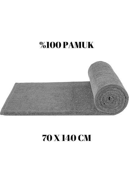 Gri Renkli Banyo Duş Havlusu %100 Pamuk Vücut Havlusu Pamuklu Büyük Havlu 70X140 cm fiyatları