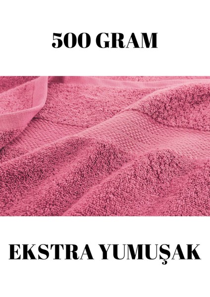 Pembe Büyük Boy Banyo Duş Vücut Havlusu % 100 Pamuk Çizgi Desenli 90 x 150 cm 500 Gram Bir Adet fiyatları