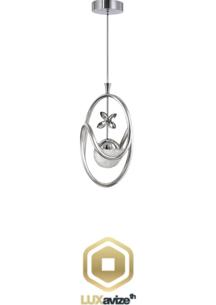 AYLİN KROM LEDLİ AVİZE modelleri