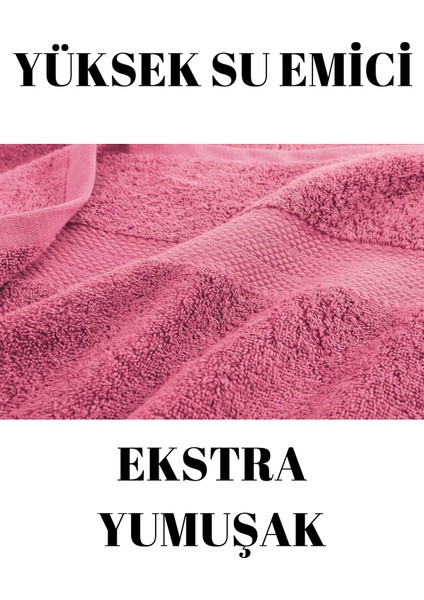 Pembe Ikili Banyo Duş Havlu Seti %100 Pamuk Çizgi Desenli 70 x 140 cm modelleri