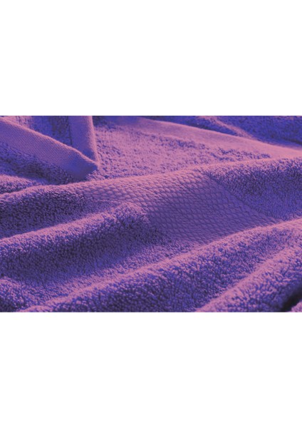 Mor 70X140 Çizgili %100 Pamuk Yumuşak Banyo Havlusu modelleri