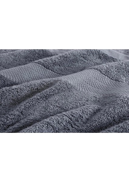 Gri 70X140 Çizgili %100 Pamuk Yumuşak Banyo Havlusu fırsatları