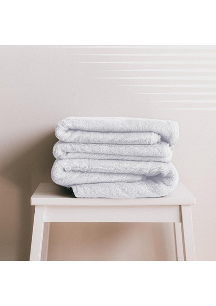 Bir Adet Beyaz Banyo Duş Havlusu 70X140 %100 Pamuk Çizgili fiyatları