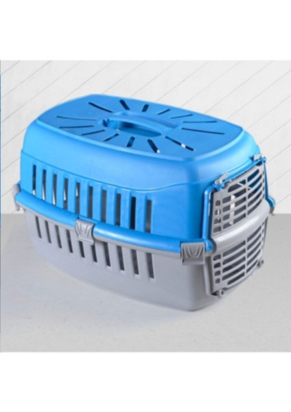 Mavi Evcil Hayvan Taşıma Çantası, Hafif ve Şık Taşıma Sepeti