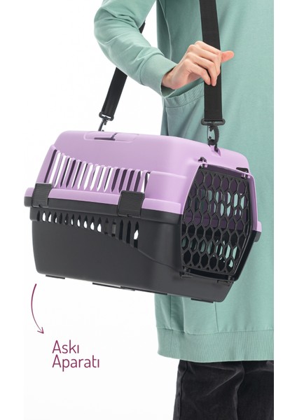 Mor Orta Boy Evcil Hayvan Taşıma Çantası, Şık ve Kullanışlı, Hafif ve Pratik Kullanım Sağlar. modelleri