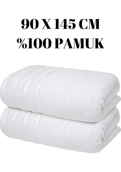 Beyaz 2'li Set Büyük Boy Banyo Havlusu Duş Vücut Havlusu Yumuşak %100 Pamuk Çizgi Desenli fiyatları