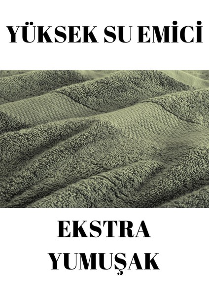 Haki Banyo Havlusu Duş Vücut Havlusu Yumuşak Su Emici %100 Pamuk Çizgi Desenli 70 x 140 cm fiyatları