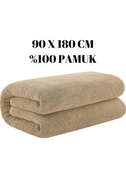 Karamel 90X180 cm Büyük Banyo Duş Havlusu Otel Spa Havlusu %100 Pamuk Şezlong Plaj Havlusu