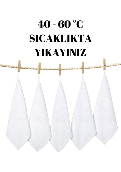 Beyaz 10 Adet El Yüz Havlusu Seti %100 Pamuk Misafir Mutfak Spor Yumuşak Havlu 30 x 50 cm fırsatları