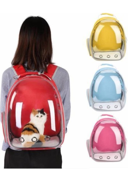 Şeffaf Evcil Hayvan Taşıma Çantası, Mavi ve Dayanıklı Kalın Cam ile Rahat Kullanım indirimleri