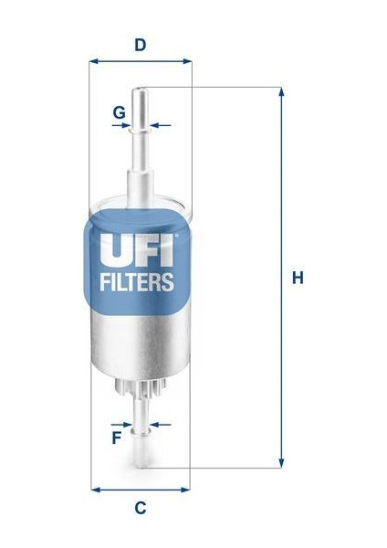 Ufı 3184400 - Yakıt Filtresi Fıesta V 1.3.1.4 16V.1.6 16V 01 Fusıon 1.4.1.6 02 Mazda 2 1.4.16 03