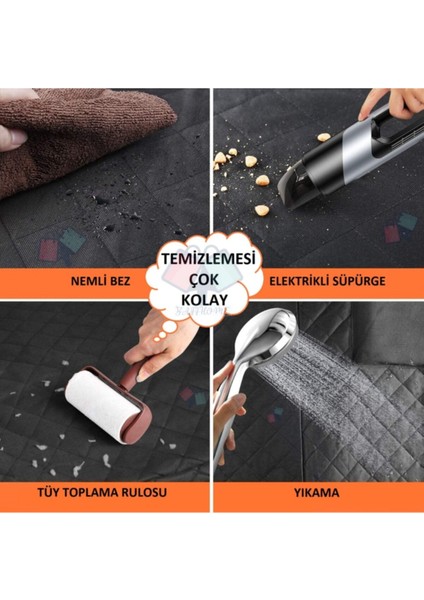 Gri Evcil Hayvan Araba Minderi ve Koltuk Koruma Kılıfı, Su Geçirmez ve Tüy Tutmaz modelleri