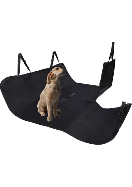 Siyah, Su Geçirmez, Koruyucu Araç Içi Hayvan Koltuk ve Bagaj Örtüsü