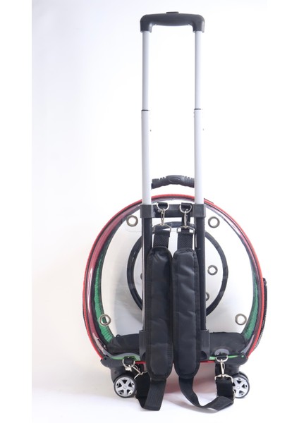 Fileli Sırt ve Tekerlekli Küçük Taşıma Çantası, Kırmızı ve Yeşil Renk Seçeneği fırsatları