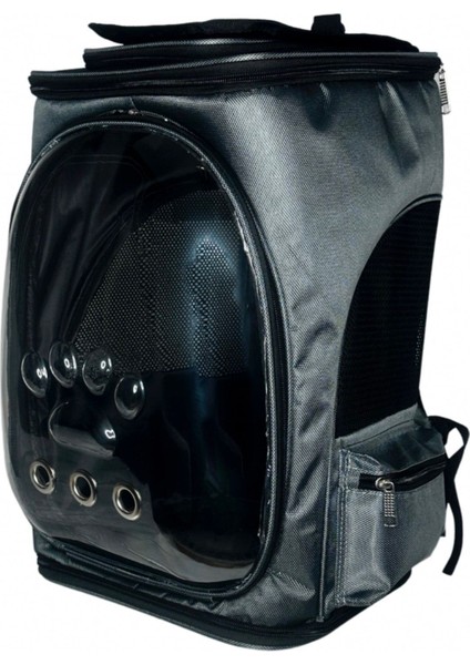 Siyah Büyük Evcil Hayvan Taşıma Çantası, Hafif ve Şık Tasarım