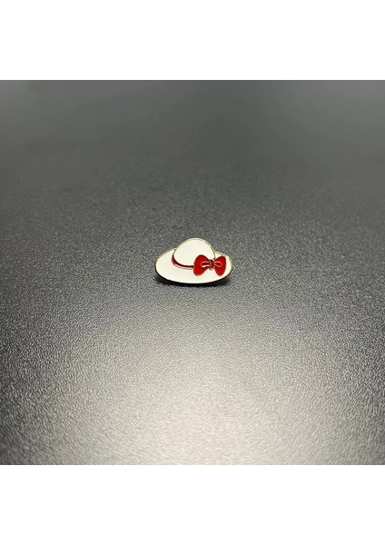 Kadın Şapka Rozet Kawaii Şapka Kadın Broş Pin Mineli Metal Çanta Süsü