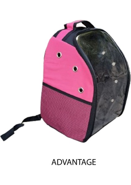 Pembe Sırt ve El Taşıma Çantası, Hava Kanallı, Fileli Cep, Evcil Hayvan Taşıma Için Ideal indirimleri