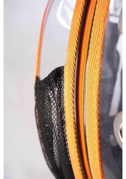 Turuncu Şeffaf Taşıma Çantası, Çekçekli, Küçük Boy, Evcil Hayvanlar Için Uygun indirimleri