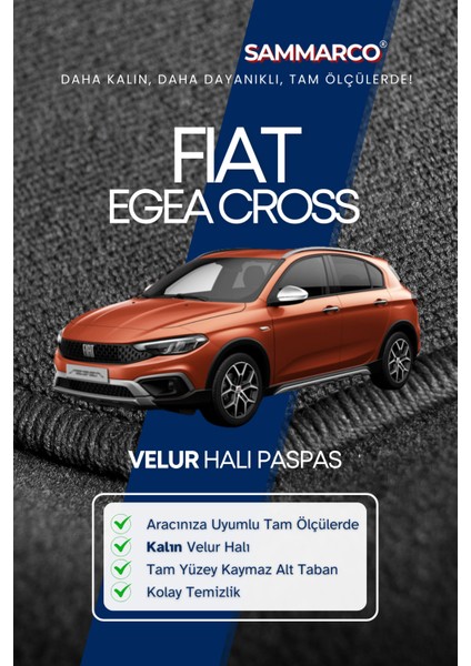 Fiat Egea Cross 2020 Halı Paspas Velur Paspas Kumaş Paspas Oto Paspas fiyatları