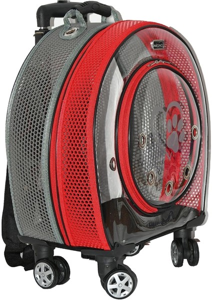 Renkli Büyük Taşıma Çantası, Tekerlekli Sırt ve File Detaylı, Pratik Kullanım.