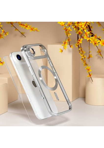 Iphone 17 Air Uyumlu Magsafe Destekli Kamera Korumalı Şeffaf Yumuşak Telefon Kılıfı