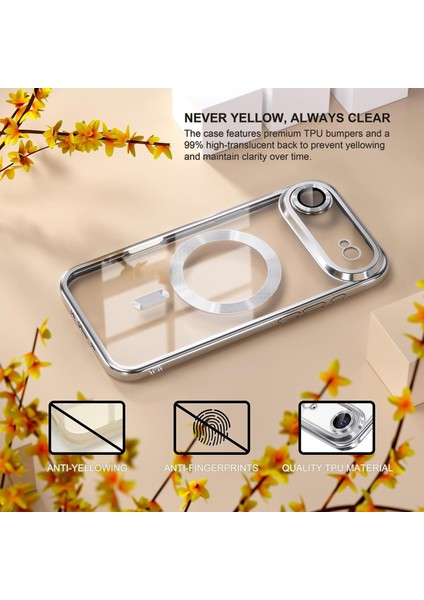 Iphone 17 Air Uyumlu Magsafe Destekli Kamera Korumalı Şeffaf Yumuşak Telefon Kılıfı indirimleri