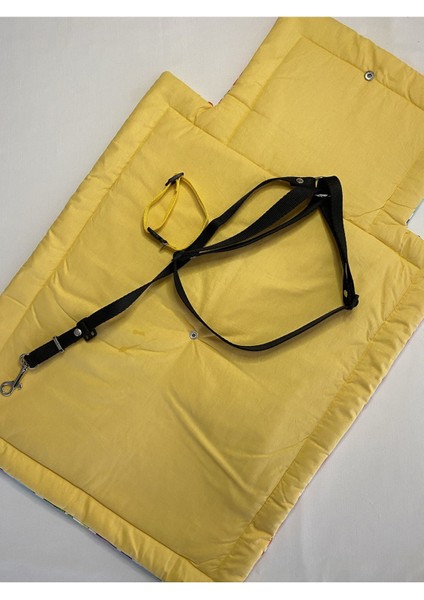 Seyahat Için Kedi ve Küçük Irk Köpek Taşıma Seti, Sarı Renk, Taşıma ve Konfor Sağlar modelleri