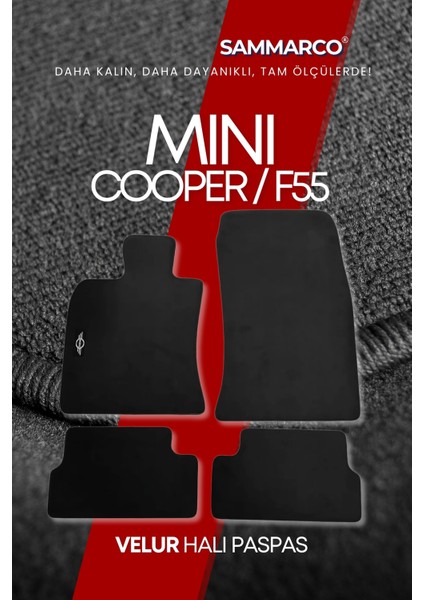 Mini Cooper F55 2015 Halı Paspas Velur Paspas Kumaş Paspas Oto Paspas modelleri