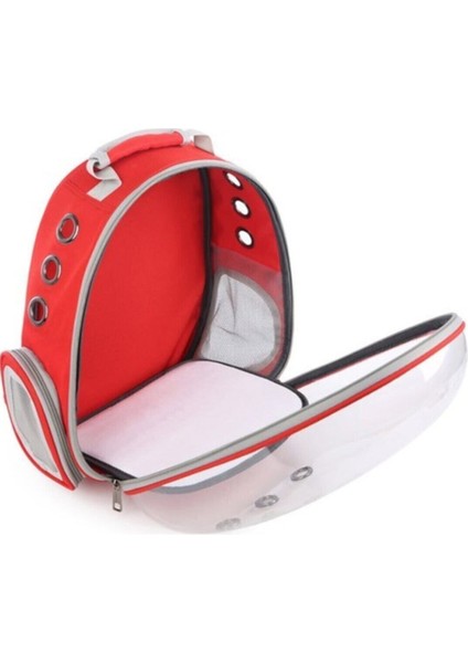 Kırmızı Hava Kanallı Peluş Taşıma Çantası, Rengarenk ve Rahat Kullanım Sağlar. fiyatları