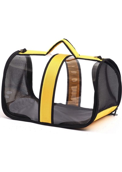 Şeffaf Büyük Boy Hafif Sarı Seyahat Taşıma Çantası, Kullanışlı ve Şık