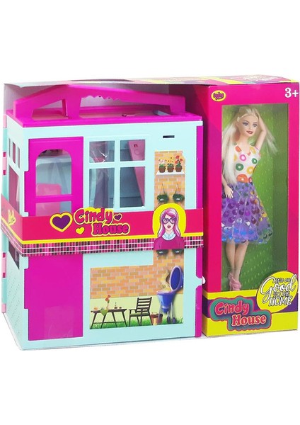 Cindy’nin Evi | Bebekli Oyun Evi Seti | Katlanabilir Taşınabilir Ev | 3+ Yaş Eğitici Oyuncak modelleri