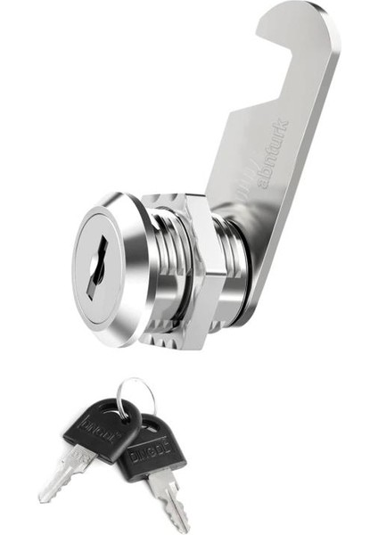 Çelik Paslanmaz Pano Dolap Kilidi Çift Anahtarlı Mandallı Model Sağlam Kilit