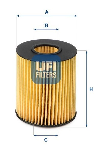 Ufı 2515100 - Yağ Filtresi Kağıt Tip Hyundaı Accent Blue 1.6l D4FB 10- / I20. I30 1.1l 1.4l 1.6l D4FC D4FB 08- / Kıa Ceed 1.6l D4FB 06- / Venga 1.4l 1.6l D4FC D4FB 10- / Carens. Soul 1.6l D4FB 09-