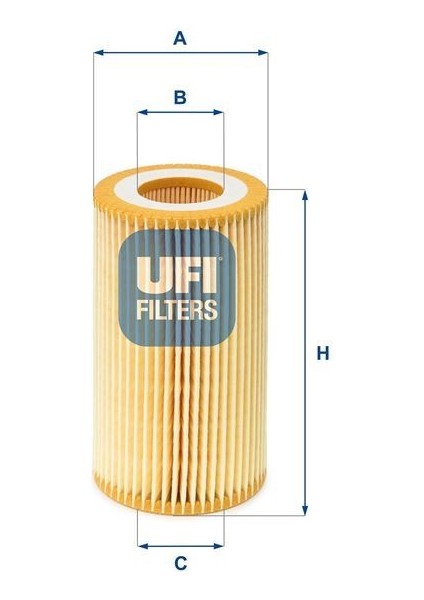 Ufı 2500300 - Yağ Filtresi Astra G 2.0-2.2dtı-Vectra B-C 2.0-2.2dtı-Omega B-Sıgnum-Sımtra-Frontera 2.2dth