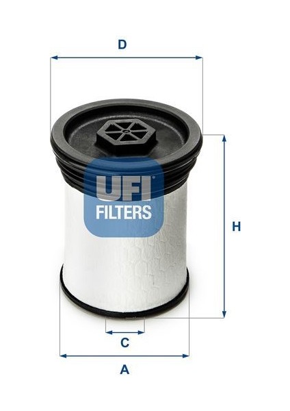 Ufı 2601901 - Yakıt Filtresi Jeep Cherokee 14 2.0crd-2.2crd-2.8crd-3.0crd-Lancıa Thema 11 3.0