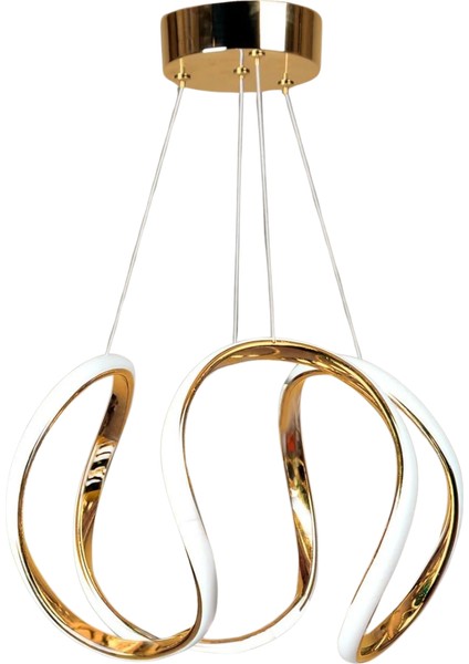 Elara Gold LED Avize – Modern Salon & Oturma Odası fiyatları