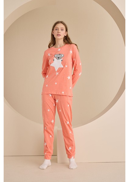 Somon Koala Yıldızlı Pijama Takımı