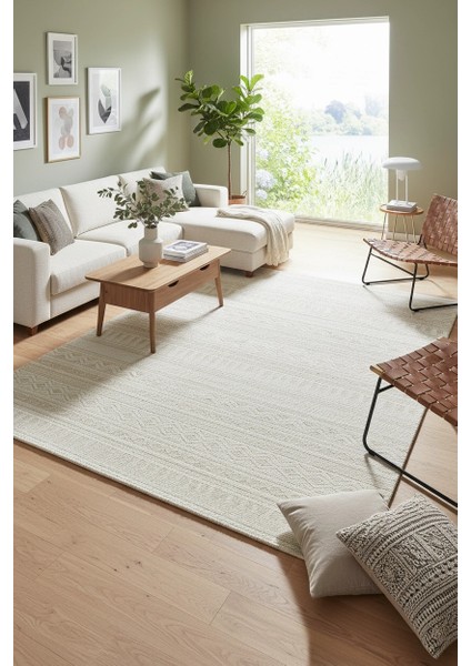 Bonnie Geometrik Bej Loop Sisal