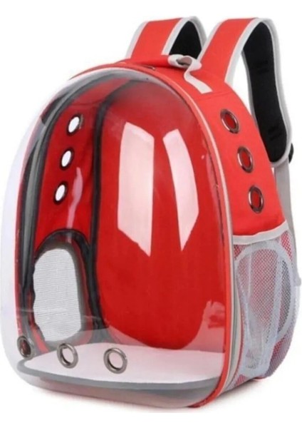 Kırmızı Çok Renkli Evcil Hayvan Taşıma Çantası, Güvenli ve Rahat Seyahat Için Ideal
