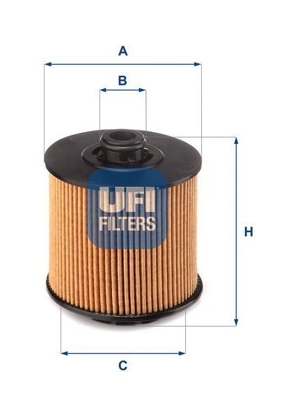 Ufı 2517301 - Yağ Filtresi Volvo XC40 1.5t3 2018 XC40 1.5t2 T4 T5 2019