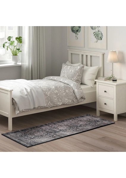 Tebstrup Eskitme Halı Çok Renkli 80 x 200 Cm Dikdörtgen Kısa Tüylü