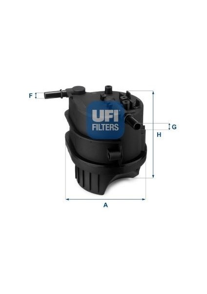 Ufı 2434300 - Yakıt Filtresi Müşürlü BIPPER-NEMO-P307-P207-P206-C3-C2 1.4 Hdı-Fusıon-Fıesta 1.4tdcı