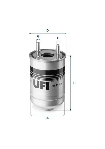 Ufı 2411300 - Yakıt Filtresi Mgn Iıı-Scenıc Iıı-Fluence 1.5dci 24.108.00