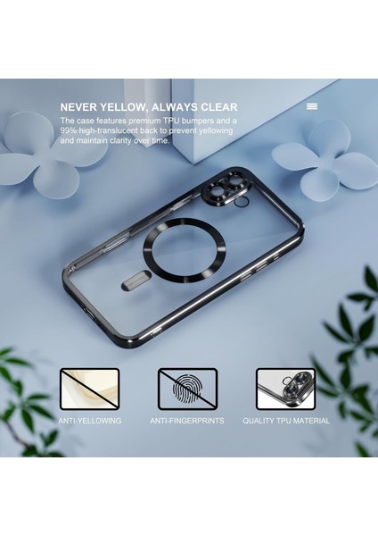Iphone 17 Uyumlu Magsafe Destekli Kamera Korumalı Şeffaf Yumuşak Telefon Kılıfı