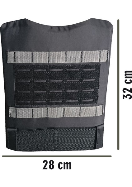 Fraser Tactical Crossfit Ağırlık Yeleği 16 kg Siyah