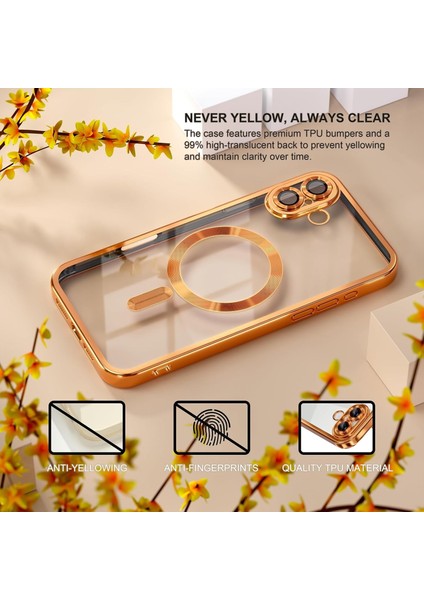 Iphone 17 Uyumlu Magsafe Destekli Kamera Korumalı Şeffaf Yumuşak Telefon Kılıfı