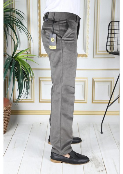 Su Yeşili Polarlı Kadife Pantolon Esnek Kalın Fitil Klasik Kesim Yan Cepli Astarlı Phantom Jeans fiyatları